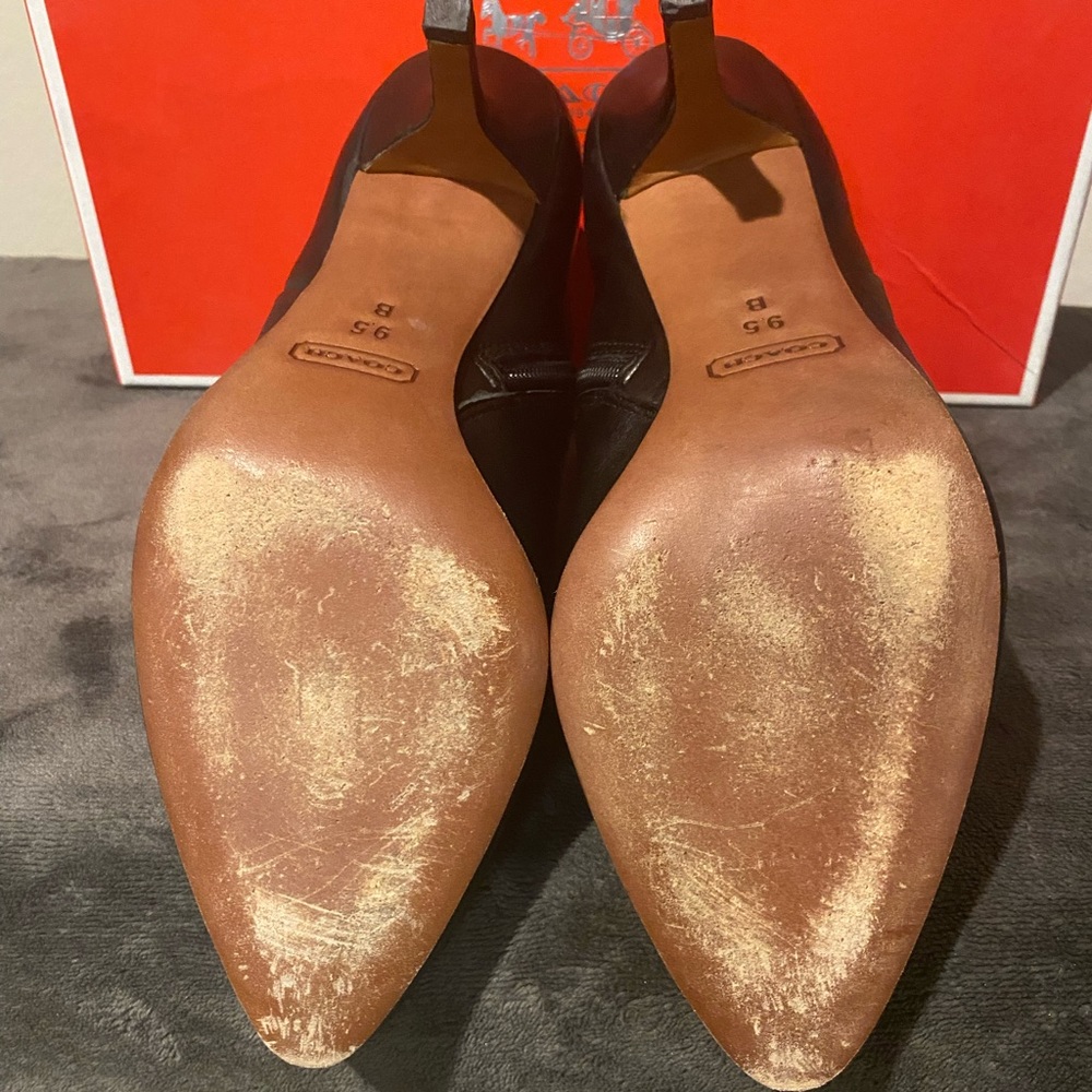 Coach Yelena boots Black leather booties - Picture 9 of 10